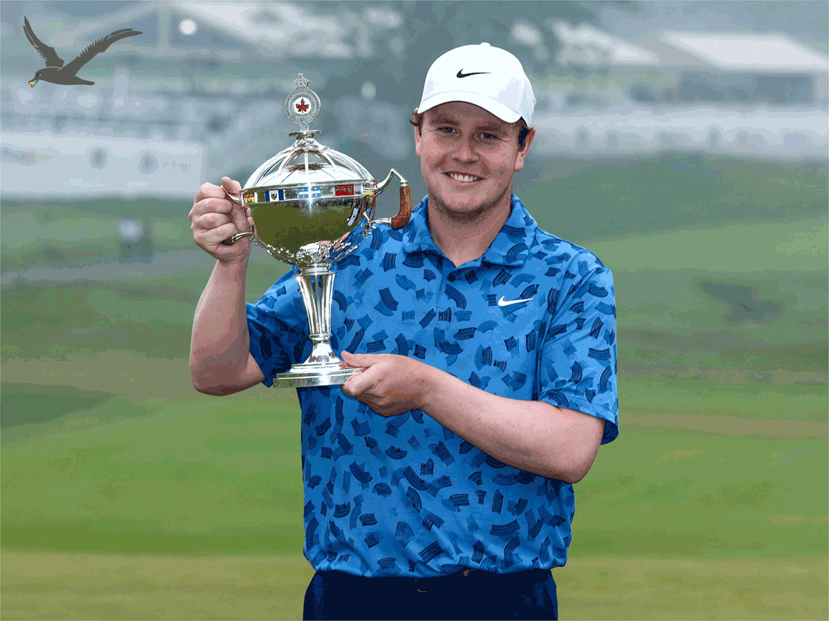 2024 RBC Oscailte Cheanada: Robert Mac an t-Saoir Clinches Céad Bua Turas PGA lena Athair mar Caddy